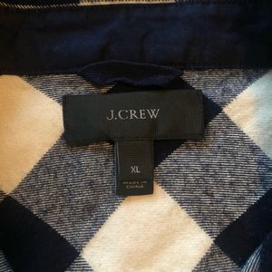 Jcrew buffalo plaid half zip flannel